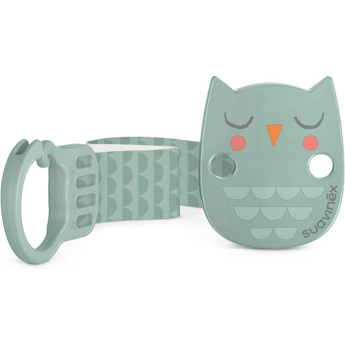 Sujeta chupete broche Pinza con Cinta. Cadena para chupete con cinta textil, con diseño a dos caras. +0 Meses. Suavinex