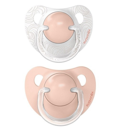 Pack de 2 Chupetes con Tetina Anatómica de Silicona SX Pro (0-6). Suavinex