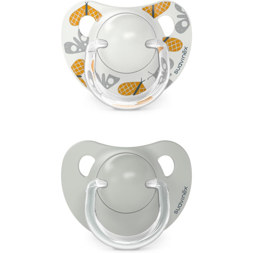 Pack de 2 Chupetes con Tetina Anatómica de Silicona SX Pro (6-18). Suavinex