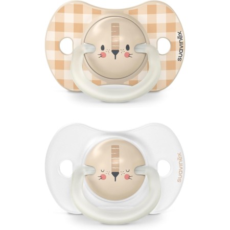 Pack de 2 chupetes NOCHE & DIA  con tetina...