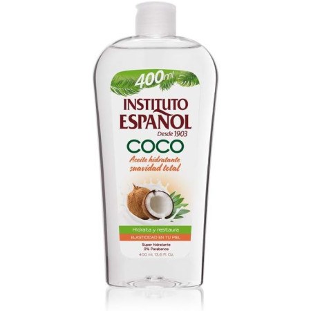 Aceite Corporal de Coco Ánfora Instituto Español 400 ml | Hidratación Intensa y Piel Radiante