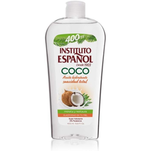 Aceite Corporal de Coco Ánfora Instituto Español 400 ml | Hidratación Intensa y Piel Radiante