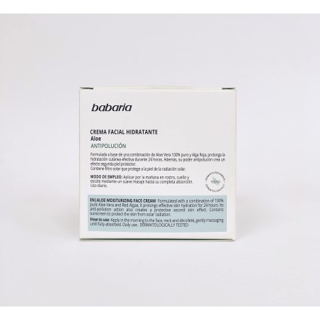Crema facial hidratante con Aloe Vera 24H...