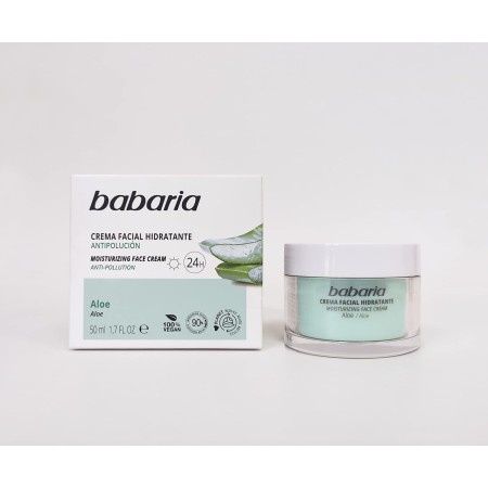 Crema facial hidratante con Aloe Vera 24H...