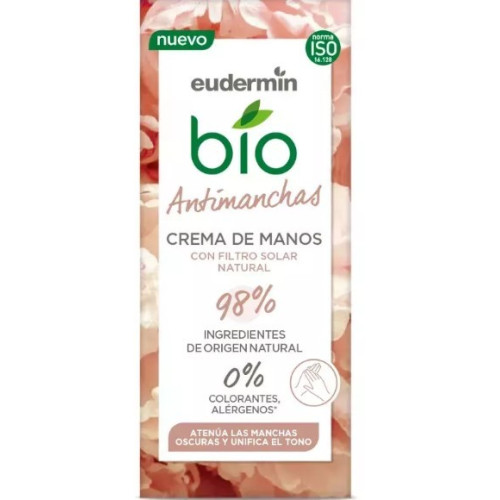 Crema de manos Bio antimanchas 75ml + desodorante Bio. Eudermin