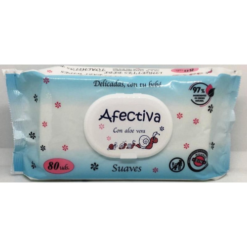 Toallitas Húmedas con aloe vera 80uds. Afectiva