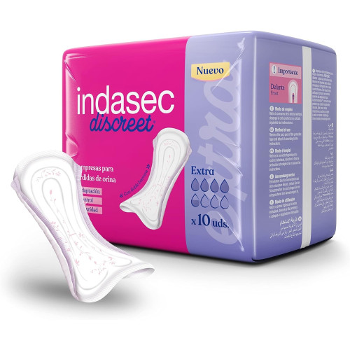 Compresas Indasec Discreet Extra. (10uds)