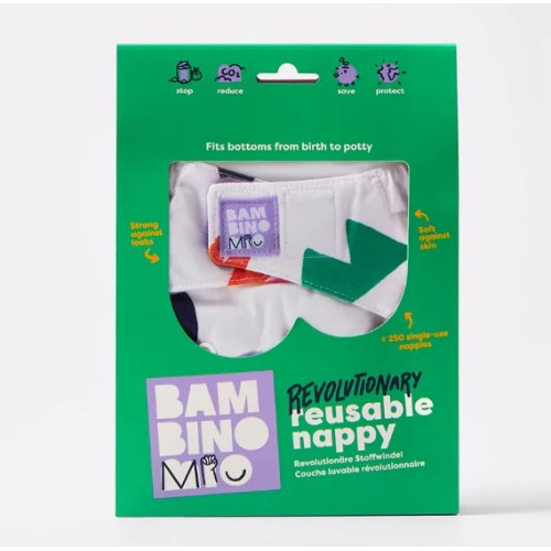 Pack Give-it-a-go. (5 pañales reutilizables + 100 forros vegetales). Bambino Mio