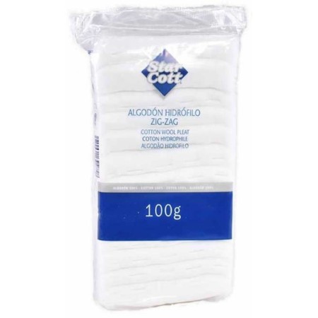 Algodón hidrófilo zigzag 100g. Star Cott