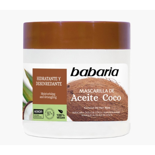 Mascarilla capilar reparadora Coco tarro 400ml. Babaria