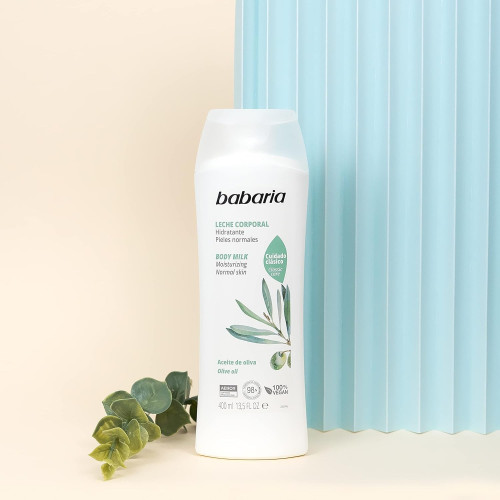 Leche corporal hidratante con aceite de oliva (400ml). Babaria