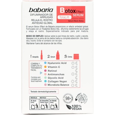 Serum Botox Effect 30ml. Babaria