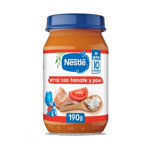 Potito Arroz con tomate y pavo 190g. Nestlé