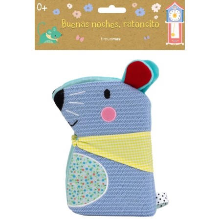 Libro de tela, buenas noches ratoncito. Timunmas