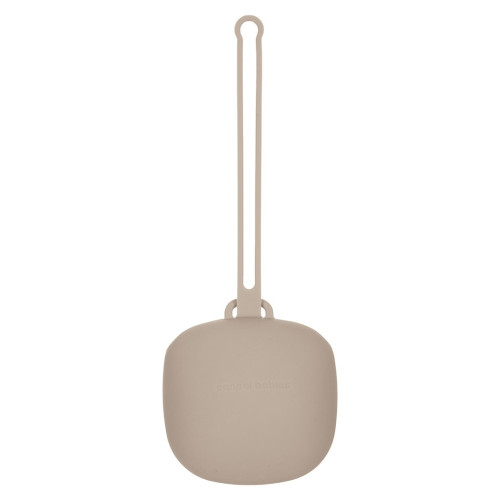 Portachupetes de silicona Beige. Canpol Babies
