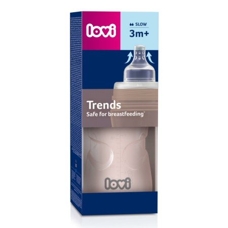 Biberón con tetina dinámica Trends 250 ml . Lovi