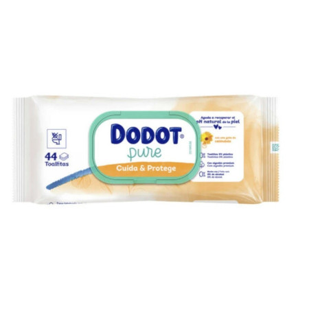 Toallitas Dodot Pure Cuida & Protege Caléndula (3x44) 132 uds.