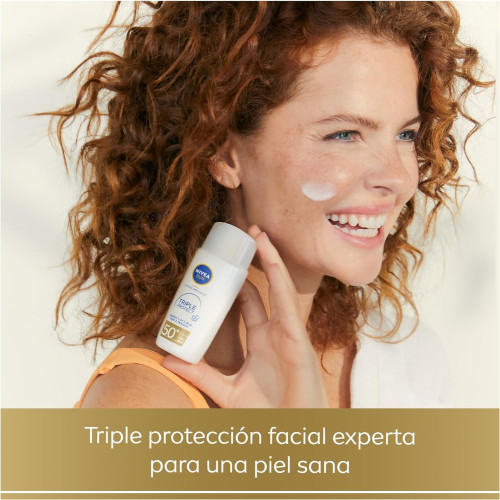 Protección facial FP 50+ , triple protección con acido hialurónico 40ml. Nivea