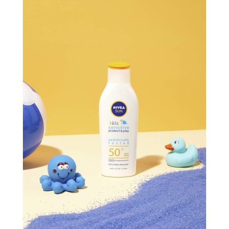 Leche solar infantil piel sensible SPF 50+...