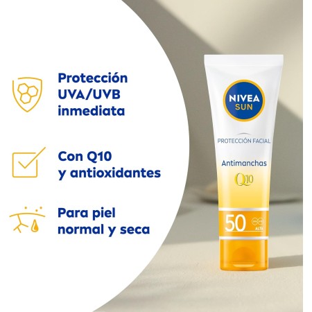 Protección facial Antimanchas Antiedad Q10 SPF...