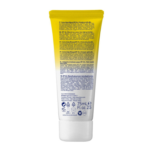 Crema solar muy alta protección mineral Baby moments sun 0+. Spf 50+ (75ml.) Chicco