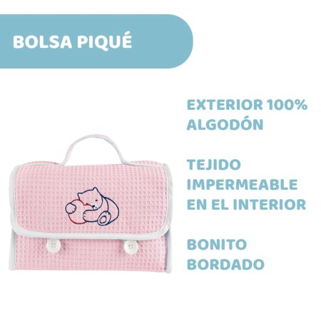 Set bolsa Cosmética Piqué Natural Sensation....