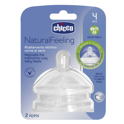 Tetinas Natural Feeling (2ud) diferentes flujos. Chicco