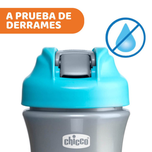 Botella POP-UP CUP vaso evolutivo +2años (350ml). Chicco