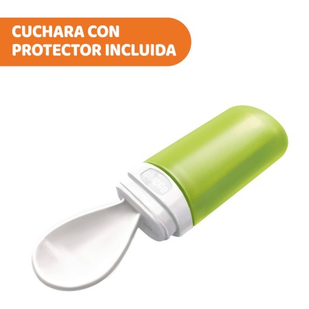 Set termo porta papillas con cuchara . Chicco