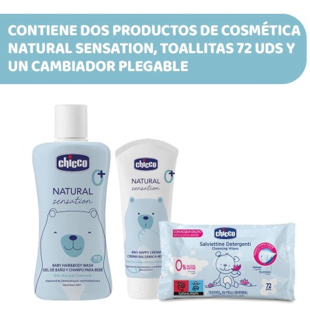 Mochila Natural Sensation, set cambio de pañal....