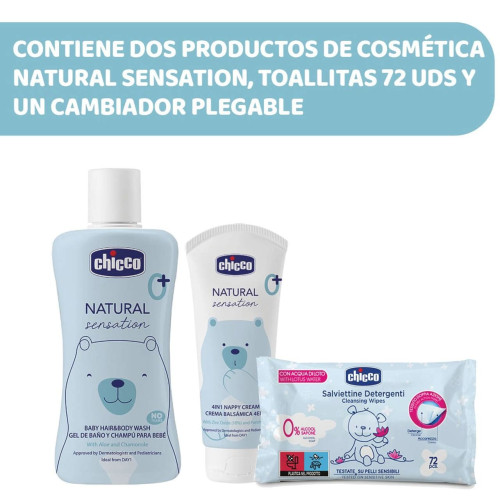 Mochila Natural Sensation, set cambio de pañal. Chicco