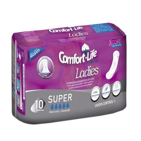 Compresas Comfort Life Ladies, absorción Super...