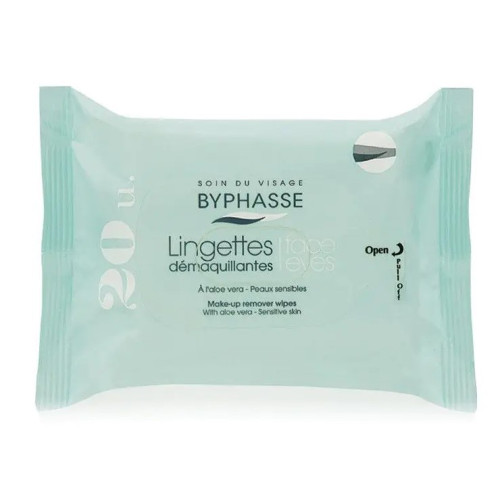 Toallitas desmaquillantes Aloe vera  20uds. Byphasse