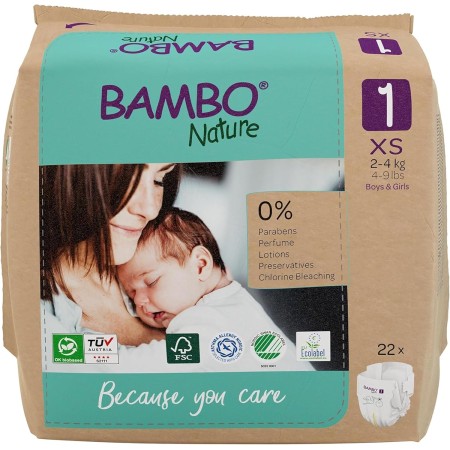Pañales BAMBO NATURE Talla 1 (22uds)
