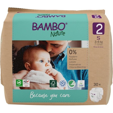 Pañales BAMBO NATURE Talla 2 (30 uds)