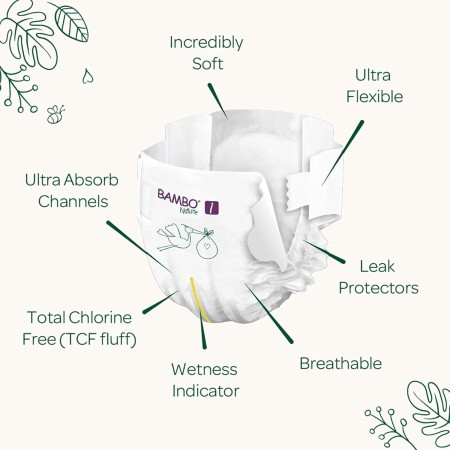 Pañales BAMBO NATURE Talla 3 (28uds)