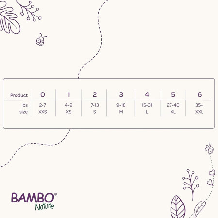 Pañales BAMBO NATURE Talla 4 ( 20 uds)