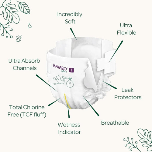 Pañales BAMBO NATURE Talla 4 ( 20 uds)