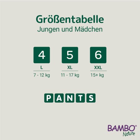 Pañales Pants entrenamiento BAMBO NATURE Talla...