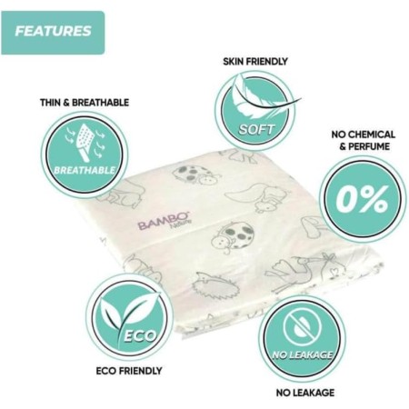 Cambiadores Bambo Nature 60x60 (10 uds)