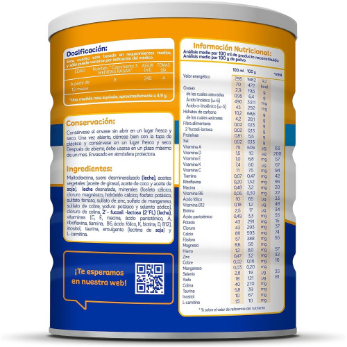 Leche Pro+ 3. Leche de crecimiento. Nutribén