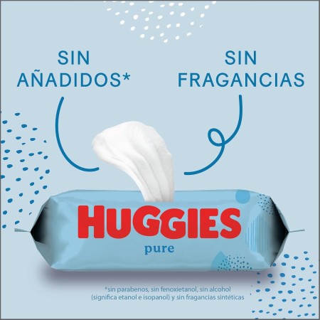 Toallitas Pure 99% agua (18 pack de 56) . Huggies