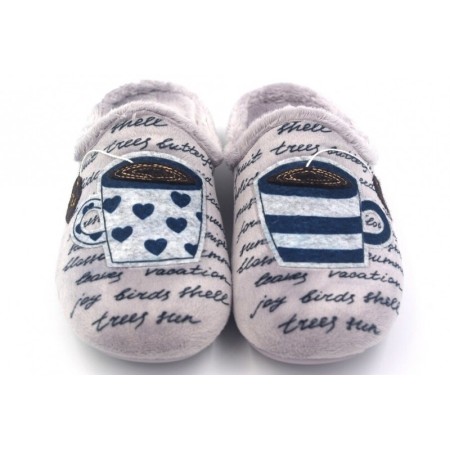Zapatillas de casa “Suatex”. Garzón (Gris Perla)