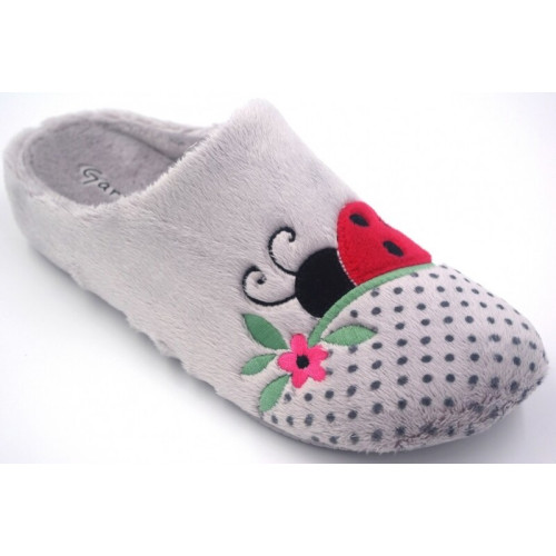 Zapatillas de casa “Montlis”.  Garzón (Gris Perla)
