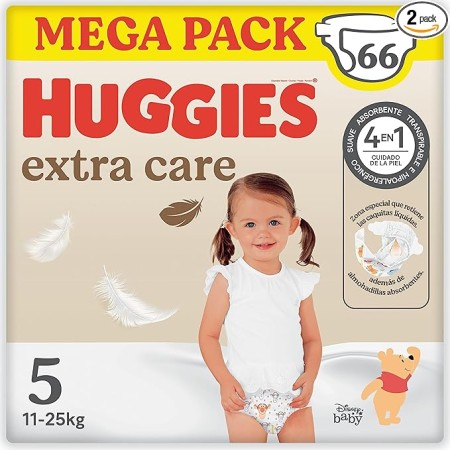 Pañales Mega Pack Extra Care Talla 5 (66 Uds) -...