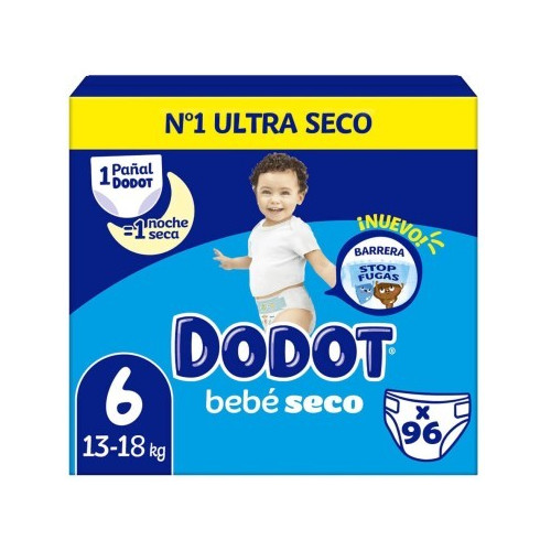 Pañales Dodot Talla 6 Bebé-Seco 【 OFERTA 】