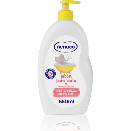 Jabón para baño con leche de almendras 650 ml. Nenuco