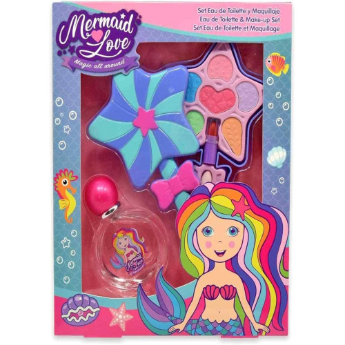 Set infantil de colonia y maquillaje Mermaid Love