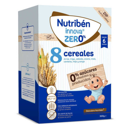 Papilla Innova 8 Cereales 0,0 Sin Azúcares Añadidos. Nutribén