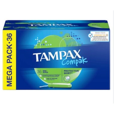 Támpax Compak Súper (36 Uds.)